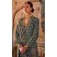 Sea Green Viscose Silk Printed Designer Wear Saree - 147691737