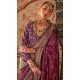 Wine Viscose Silk Printed Designer Wear Saree - 147691738