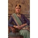 Grey Viscose Silk Printed Designer Wear Saree - 147691739