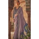 Viscose Silk Printed Designer Wear Saree In Purple - 147691741