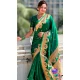 Green Paithani Silk Meenakari Work Party Wear Saree - 147821814