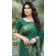 Dola Silk Bandhej Work Party Wear Saree In Green - 147841838