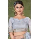 Sky Blue Banarasi Silk Coding Work Party Wear Saree - 9922191272