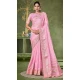 Pink Banarasi Silk Coding Work Party Wear Saree - 9922191274