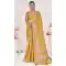 Art Silk Linen Coding Work Traditional Wear Saree In Mustard - 9923191278
