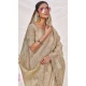 Art Silk Linen Coding Work Traditional Wear Saree In Beige - 9923191279