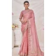 Pink Banarasi Silk Zari Work Traditional Wear Saree - 9924191293