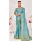 Sky Blue Banarasi Silk Zari Work Traditional Wear Saree - 9924191295
