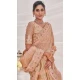 Peach Banarasi Silk Zari Work Traditional Wear Saree - 9924191296
