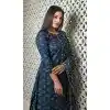 Cotton Print Work Casual Wear Readymade Salwar Kameez In Navy Blue - 9966191497