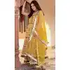 Cotton Print Work Casual Wear Readymade Salwar Kameez In Yellow - 9966191502