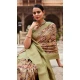 Soft Tissue Silk Digital Printed Party Wear Saree In Olive Green - 9973191545