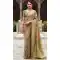 Soft Tissue Silk Digital Printed Party Wear Saree In Olive Green - 9973191545