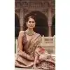 Soft Tissue Silk Digital Printed Party Wear Plus Size Saree In Beige and Brown - 9973191547