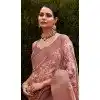 Soft Tissue Silk Digital Printed Party Wear Plus Size Saree In Old Rose - 9973191549
