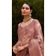 Soft Tissue Silk Digital Printed Party Wear Saree In Old Rose - 9973191549
