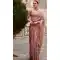 Soft Tissue Silk Digital Printed Party Wear Saree In Old Rose - 9973191549