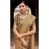 Soft Tissue Silk Digital Printed Party Wear Plus Size Saree In Multi Color - 9973191550