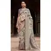 Soft Tissue Silk Digital Printed Party Wear Plus Size Saree In Sea Blue - 9973191551