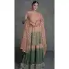 Multi Color Georgette Embroidery Work Party Wear Plus Size Sharara Suit - 9981191690