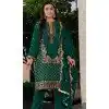 Green Organza Embroidered Pakistani Style Plus Size Salwar Suit - 9985191705
