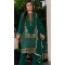 Green Organza Embroidered Pakistani Style Salwar Suit - 9985191705