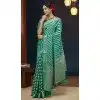 Mint Green Pure Georgette Zari Work Party Wear Plus Size Saree - 9988191715