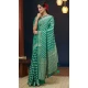 Mint Green Pure Georgette Zari Work Party Wear Saree - 9988191715