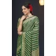 Dark Green Pure Georgette Zari Work Party Wear Saree - 9988191716