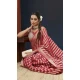 Rani Pink Pure Georgette Zari Work Party Wear Saree - 9988191718