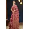 Rani Pink Pure Georgette Zari Work Party Wear Plus Size Saree - 9988191718