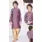 Wine Jacquard Resham Work Function Wear Kids Kurta Pajama - 9998191773