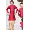 Jacquard Maroon Resham Work Function Wear Kids Kurta Pajama - 9998191778