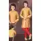 Mustard Jacquard Resham Work Function Wear Kids Kurta Pajama - 9998191801