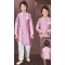 Function Wear Light Purple Jacquard Resham Work Kids Kurta Pajama - 9998191813