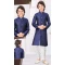 Function Wear Navy Blue Jacquard Resham Work Kids Kurta Pajama - 9998191814