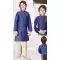 Jacquard Resham And Zari Work Function Wear Kids Kurta Pajama In Navy Blue - 9998191821