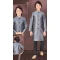 Grey Function Wear Jacquard Resham Work Kids Kurta Pajama - 9998191829