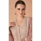Light Peach Fox Georgette Embroidered Party Wear Plus Size Gown - 9999191833