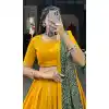 Mustard Cotton Mirror Hand Work Plus Size Navratri Chaniya Choli - 10006191864