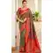 Multi Color Soft Silk Zari Work Traditional Party Wear Saree - 10013191901