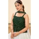 Georgette Embroidered Party Wear Lehenga Choli In White And Green - 10017191919