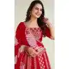 Faux Georgette Sequins Work Plus Size Navratri Lehenga Choli In Red - 10045192076