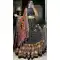 Black Tussar Silk Patola Printed Work Navratri Lehenga Choli -10046192077