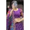 Purple Tussar Silk Patola Printed Work Plus Size Navratri Lehenga Choli -10046192078