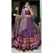 Purple Tussar Silk Patola Printed Work Navratri Lehenga Choli -10046192078