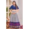 Rayon Cotton Patola Print Work Party Wear Lehenga Choli In Blue - 10056192140
