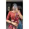 Blue Tussar Silk Zari Work Plus Size Navratri Lehenga Choli - 10069192177