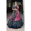 Pink Tussar Silk Zari Work Plus Size Navratri Lehenga Choli - 10069192179