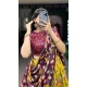 Yellow Tussar Silk Zari Work Navratri Lehenga Choli - 10069192180